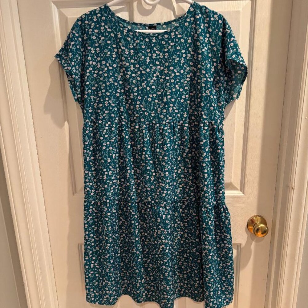 Green Floral Dress